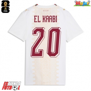 Marruecos Ayoub El Kaabi #20 Segunda Equipación Mujer Mundial 2026 Manga Corta